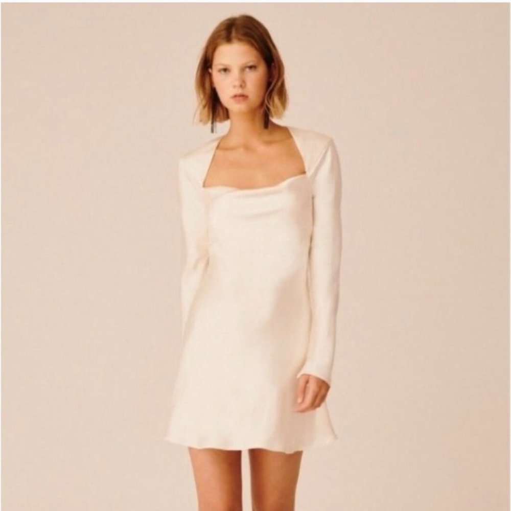 C/MEO Collective champagne cocktail dress